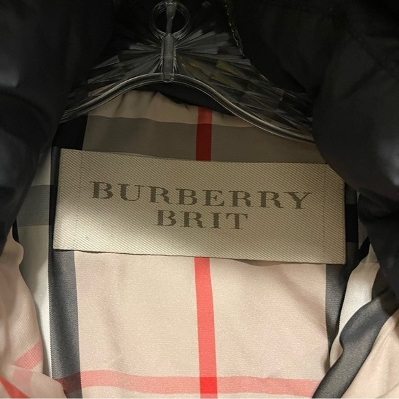Burberry Brit Diamond Quilted Down Women Jacket Size M - Picture 11 of 13